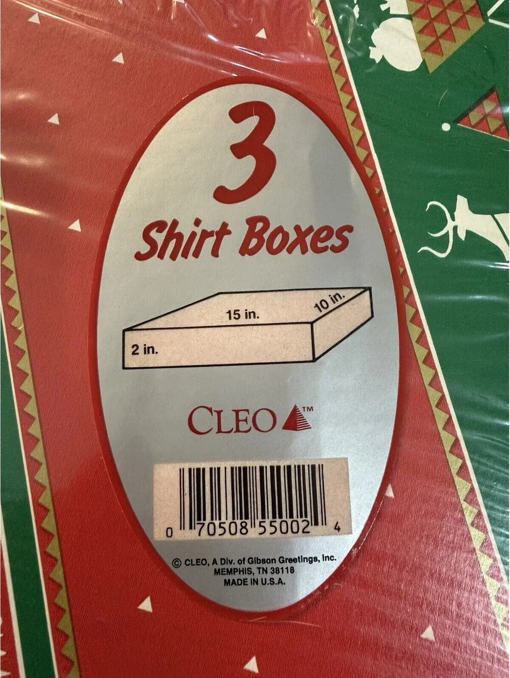 Vintage Christmas Shirt Lingerie Gift Boxes (31 Boxes) Assorted Prints & Sizes